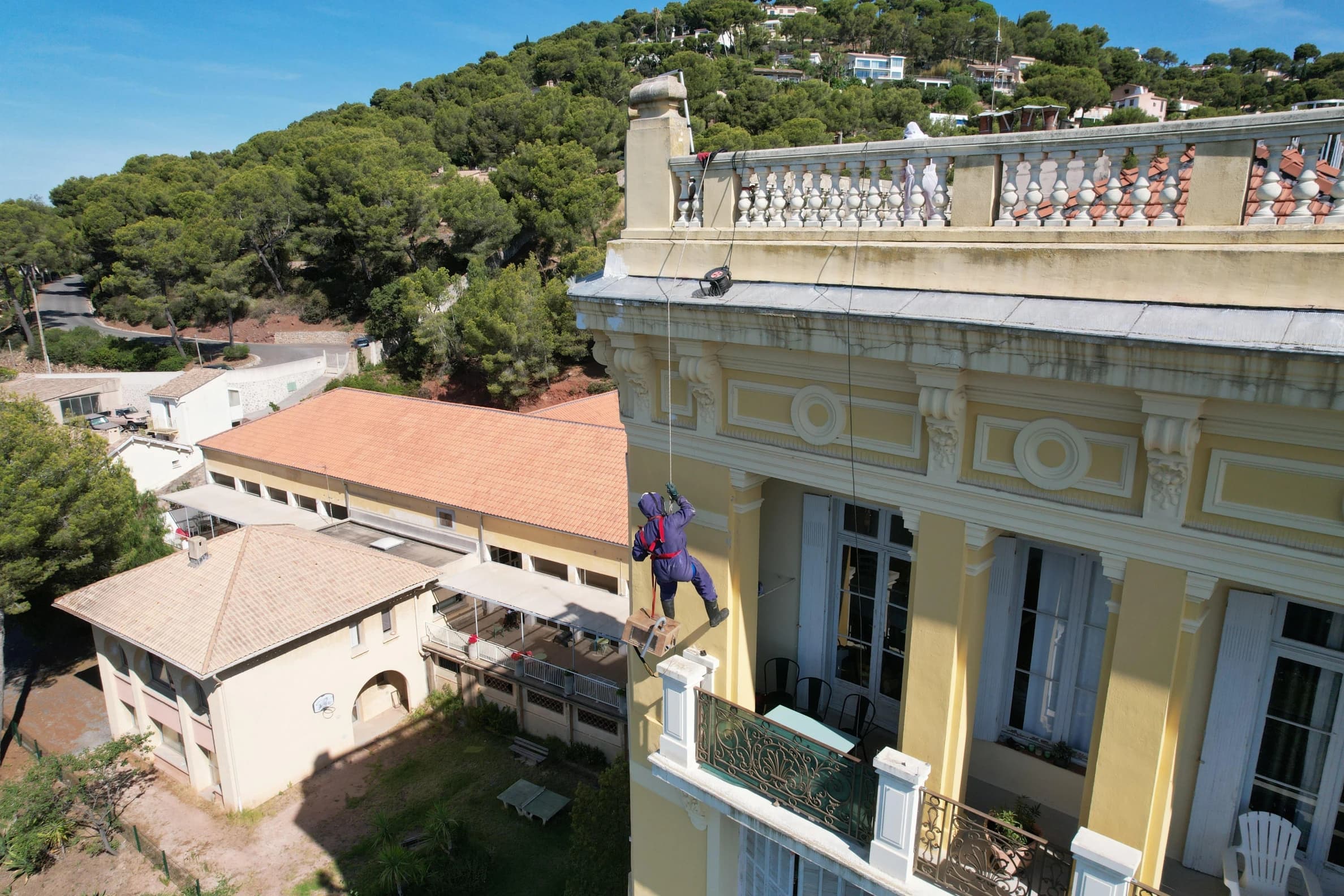 Intervention sur façade en hauteur